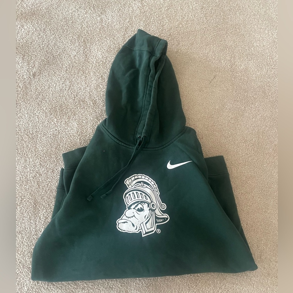 Michigan State Mens Nike Gruff Sparty Hoodie Sweatshirt size small